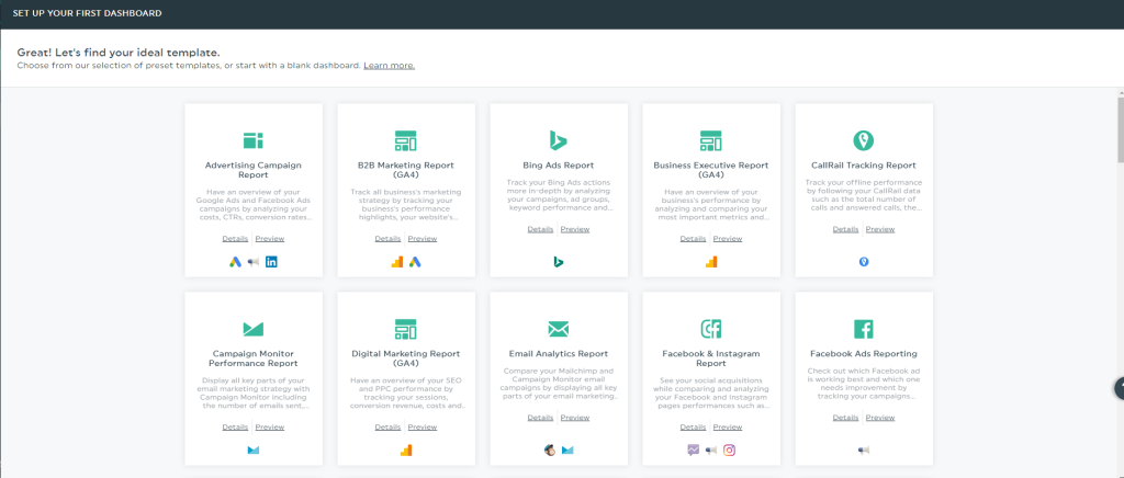DashThis Reports Templates