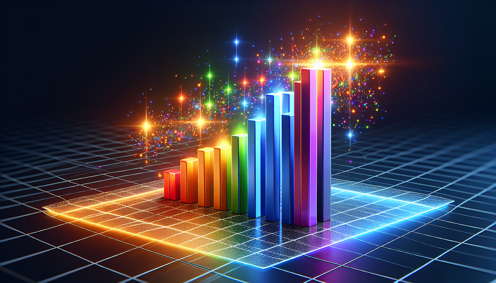 A bar chart showing the impact of link building on search engine rankings