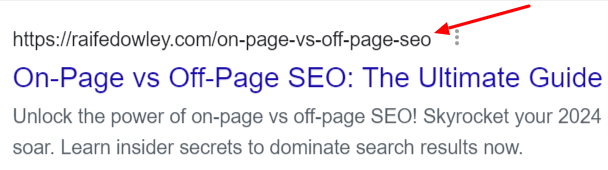 URL structure