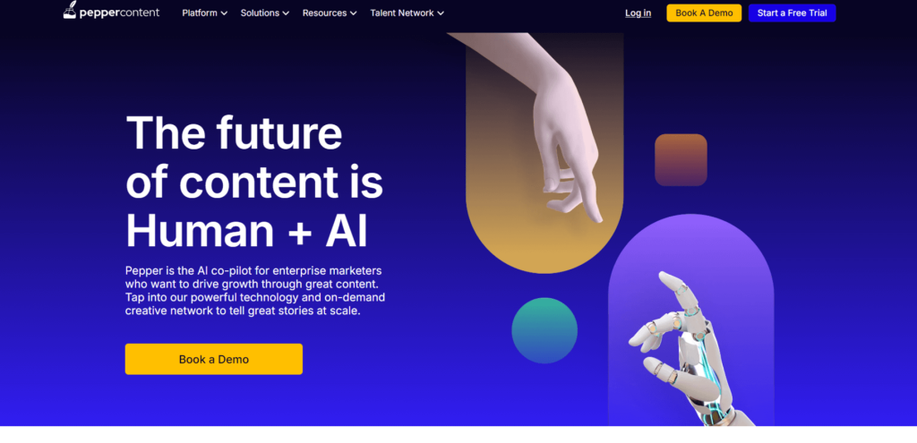 Pepper Content Homepage